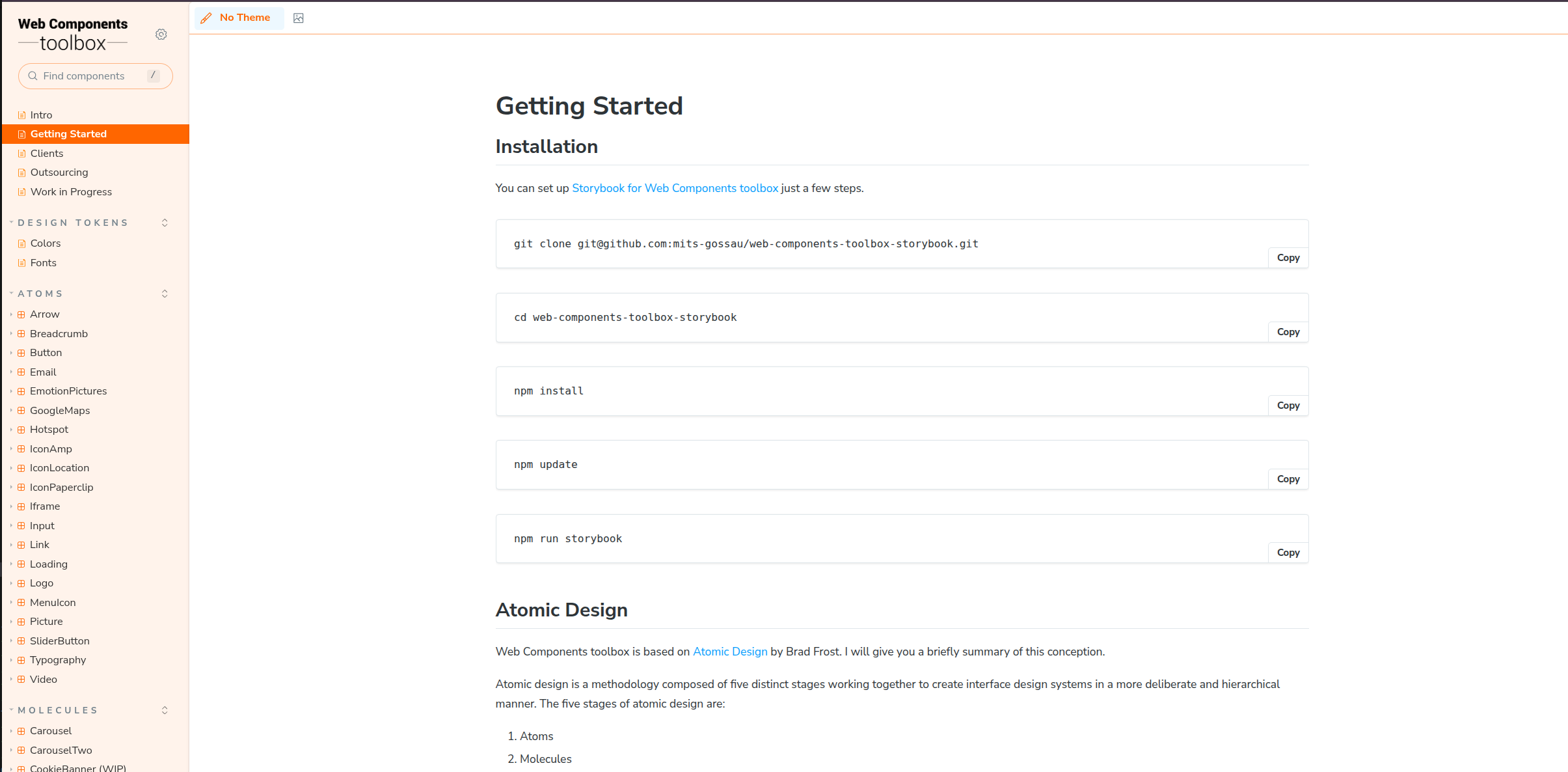 Migros Web Components Toolbox